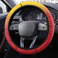Papua New Guinea Rugby Steering Wheel Cover Go PNG Hunters Polynesian Pattern - Polynesian Pride