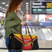 Papua New Guinea Rugby Custom Travel Bag Go PNG Hunters Polynesian Pattern - Polynesian Pride