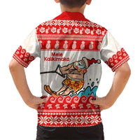 Mele Kalikimaka Hawaii Hawaiian Shirt Water-skiing Santa Tropical Vibes