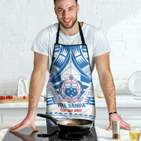 Toa Samoa Rugby Custom Apron Uso aso uma Samoan Pattern White - Polynesian Pride