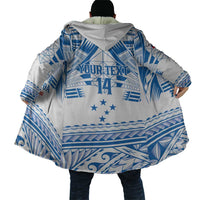 Toa Samoa Rugby Custom Cloak Uso aso uma Samoan Pattern White - Polynesian Pride