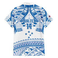 Toa Samoa Rugby Custom Hawaiian Shirt Uso aso uma Samoan Pattern White - Polynesian Pride