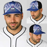 Samoa 685 Baseball Net Cap Samoan Pride Coat Of Arms - Polynesian Pride