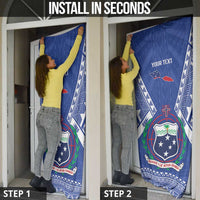 Personalised Samoa 685 Door Cover Samoan Pride Coat Of Arms - Polynesian Pride