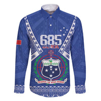 Personalised Samoa 685 Family Matching Long Sleeve Bodycon Dress and Hawaiian Shirt Samoan Pride Coat Of Arms - Polynesian Pride
