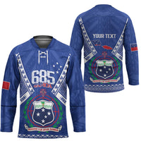 Personalised Samoa 685 Hockey Jersey Samoan Pride Coat Of Arms - Polynesian Pride