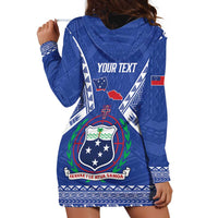 Personalised Samoa 685 Hoodie Dress Samoan Pride Coat Of Arms - Polynesian Pride