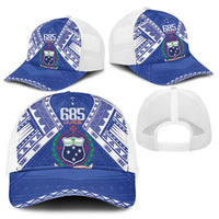 Samoa 685 Mesh Trucker Cap Samoan Pride Coat Of Arms - Polynesian Pride