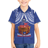 Toa Samoa Rugby Family Matching Off Shoulder Short Dress and Hawaiian Shirt 685 Pride Tanoa Ula Fala - Polynesian Pride