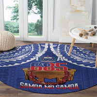 Toa Samoa Rugby Round Carpet 685 Pride Tanoa Ula Fala - Polynesian Pride