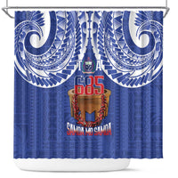 Toa Samoa Rugby Shower Curtain 685 Pride Tanoa Ula Fala - Polynesian Pride