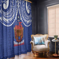 Toa Samoa Rugby Window Curtain 685 Pride Tanoa Ula Fala - Polynesian Pride