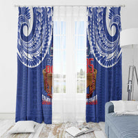 Toa Samoa Rugby Window Curtain 685 Pride Tanoa Ula Fala - Polynesian Pride