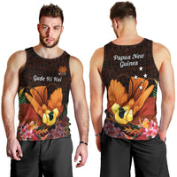 Gude Hi Hai Papua New Guinea Men Tank Top Motuan PNG Raggiana Bird of Paradise Tropical Vibes LT14 - Polynesian Pride