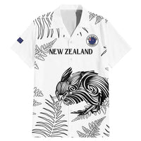 Custom New Zealand Kiwi Football Family Matching Mermaid Dress and Hawaiian Shirt Aotearoa Silver Fern