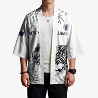Custom New Zealand Kiwi Football Kimono Aotearoa Silver Fern - Polynesian Pride