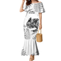 Custom New Zealand Kiwi Football Mermaid Dress Aotearoa Silver Fern