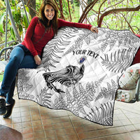 Custom New Zealand Kiwi Football Quilt Aotearoa Silver Fern LT14 - Polynesian Pride