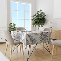 Custom New Zealand Kiwi Football Tablecloth Aotearoa Silver Fern