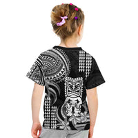 Hawaii Ku God Kid T Shirt Kakau Mix Polynesian Tattoo LT14 - Polynesian Pride