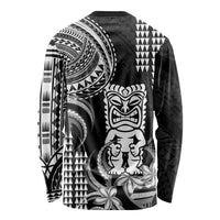 Hawaii Ku God Long Sleeve Shirt Kakau Mix Polynesian Tattoo LT14 - Polynesian Pride