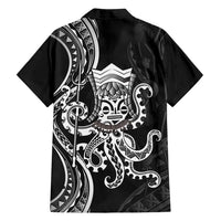 Black Hawaii Kanaloa God Family Matching Tank Maxi Dress and Hawaiian Shirt Hawaiian Octopus
