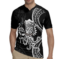Black Hawaii Kanaloa God Rugby Jersey Hawaiian Octopus