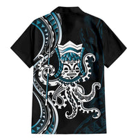 Turquoise Hawaii Kanaloa God Family Matching Mermaid Dress and Hawaiian Shirt Hawaiian Octopus