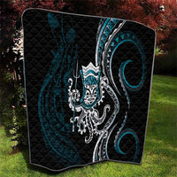 Turquoise Hawaii Kanaloa God Quilt Hawaiian Octopus