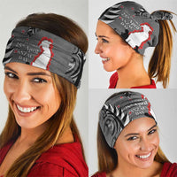 New Zealand ANZAC Day Neck Gaiter 25th April Silver Fern With Poppy - Polynesian Pride