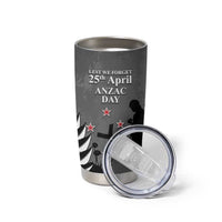 New Zealand ANZAC Day Tumbler Cup 25th April Silver Fern With Poppy