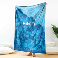Aloha Hawaii Molokai Island Blanket Hibiscus Tribal Honu Hawaiian Tattoo LT14 - Polynesian Pride
