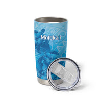 Aloha Hawaii Molokai Island Tumbler Cup Hibiscus Tribal Honu Hawaiian Tattoo