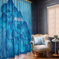 Aloha Hawaii Molokai Island Window Curtain Hibiscus Tribal Honu Hawaiian Tattoo