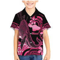 Aloha Hawaii Maui Family Matching Mermaid Dress and Hawaiian Shirt Valley Isle Humpback Whale Black