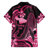 Aloha Hawaii Maui Family Matching Off Shoulder Maxi Dress and Hawaiian Shirt Valley Isle Humpback Whale Black