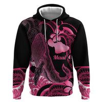 Aloha Hawaii Maui Hoodie Valley Isle Humpback Whale Black LT14 Pullover Hoodie Black - Polynesian Pride