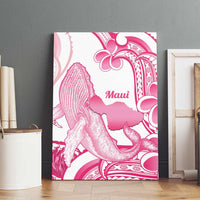 Aloha Hawaii Maui Canvas Wall Art Valley Isle Humpback Whale White