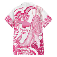 Aloha Hawaii Maui Family Matching Short Sleeve Bodycon Dress and Hawaiian Shirt Valley Isle Humpback Whale White