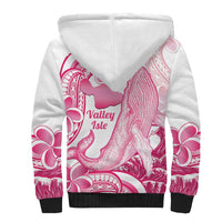 Aloha Hawaii Maui Sherpa Hoodie Valley Isle Humpback Whale White
