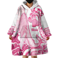 Aloha Hawaii Maui Wearable Blanket Hoodie Valley Isle Humpback Whale White