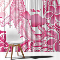 Aloha Hawaii Maui Window Curtain Valley Isle Humpback Whale White