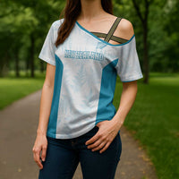 Custom New Zealand Silver Fern Football Cross Shoulder Shirt Come On All White - Polynesian Pride