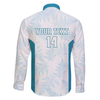 Custom New Zealand Silver Fern Football Family Matching Off Shoulder Short Dress and Hawaiian Shirt Come On All White