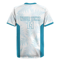 Custom New Zealand Silver Fern Football Rugby Jersey Come On All White