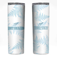 Custom New Zealand Silver Fern Football Skinny Tumbler Come On All White