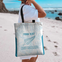 Custom New Zealand Silver Fern Football Tote Bag Come On All White - Polynesian Pride