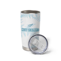 Custom New Zealand Silver Fern Football Tumbler Cup Come On All White