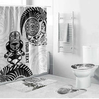 Custom Aotearoa Football Bathroom Set NZ Maori Tiki Go Champions - Polynesian Pride