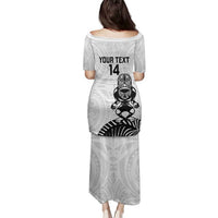 Custom Aotearoa Football Family Matching Puletasi and Hawaiian Shirt NZ Maori Tiki Go Champions